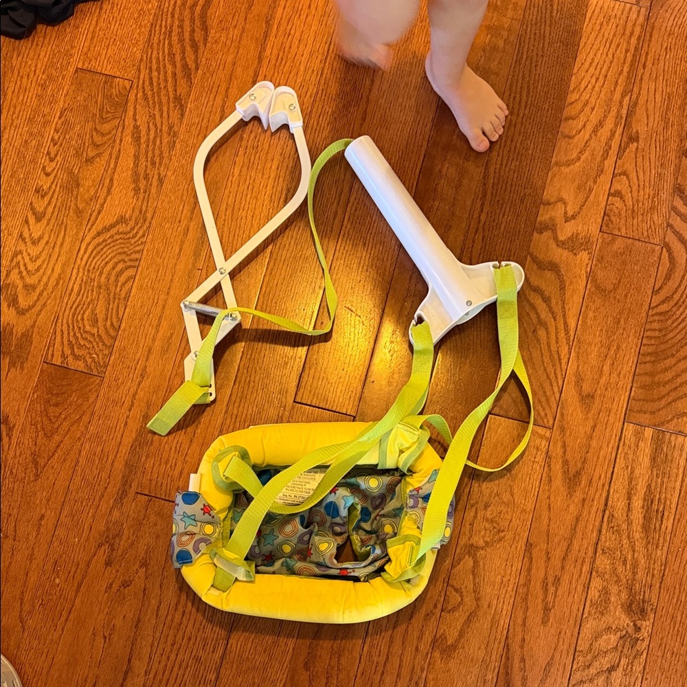Baby Doorway Jumper with Yellow Straps